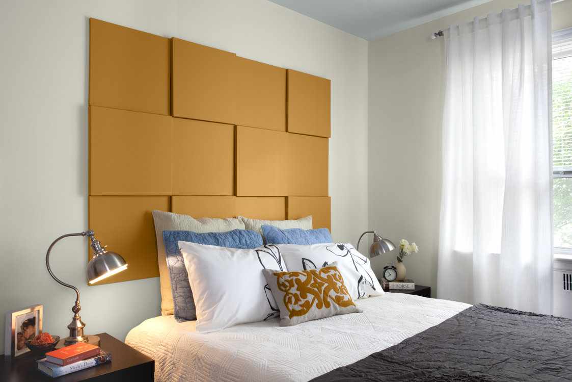 an example of an unusual headboard style