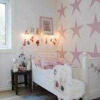 option light style bedroom for a girl photo