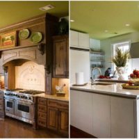 example of a light ceiling design in the kitchen photo