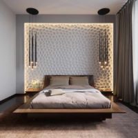 example of a light headboard design photo