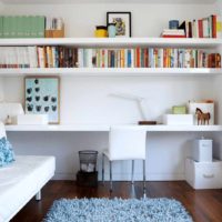 An example of a bright interior of shelves photo