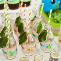 Festive table setting for children's birthday