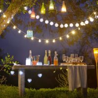 Glass Bottle Garden Lights