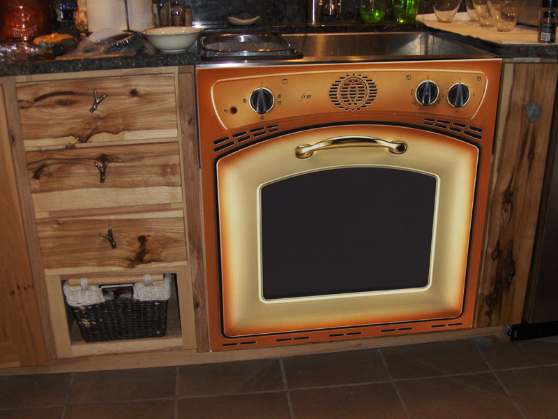 Rustic-themed stoves