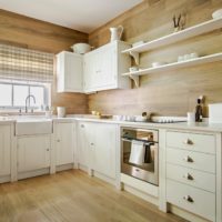 The interior of the kitchen of a private house