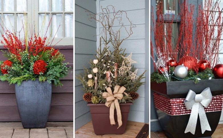 DIY flowerpot decor for the new year