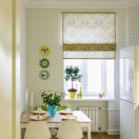 Ceramic tiles in the interior of the kitchen