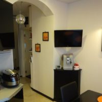 Interior of a small-sized kitchen in a one-room apartment P44T