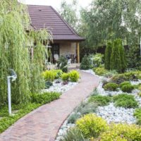 Paving path from the gate to the house