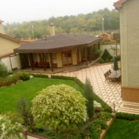 Photo of the patio of a country house