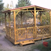 Gazebo terbuka DIY