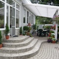 Outdoor terrace for the whole family