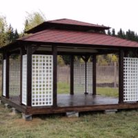 Japanese-style garden gazebo