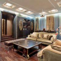 Carpet in the interior of the living room of a private house