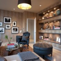 Beautiful niches in the living room of a two-room apartment