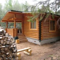 Do-it-yourself log bath