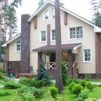 Country house among old pines