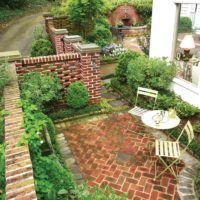 A cozy playground for relaxing in the courtyard of a private house