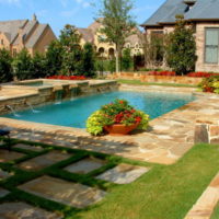 Pool in the courtyard of a private house