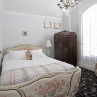 Antique dresser in the bedroom of a country house