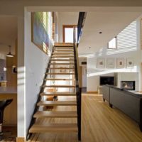 Corridor with stairs in a private house