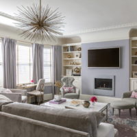 Upholstered furniture in the living room of a country house