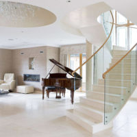 Piano in the lobby of a private house