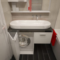 Compact bathroom fixtures