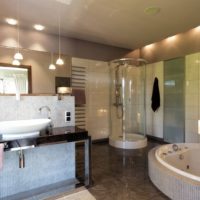 Spacious bathroom in a country house