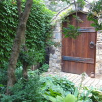 Cellar in the design of the garden