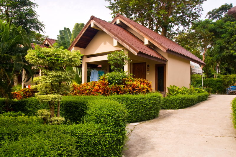 Accommodation in the center of the garden