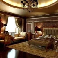 Dark classicism living room