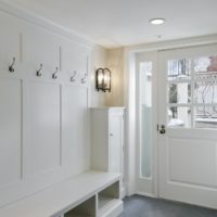 White hallway in a country house