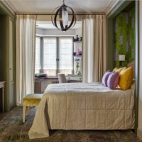 Yellow pillows on bed of teenage girl