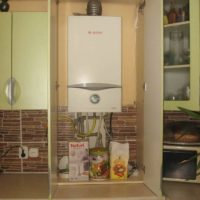 Kitchen gas cabinet module