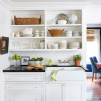 white wood sideboard