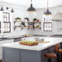 Retro style kitchen island