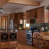 Stylish kitchen design in a private house