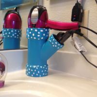 PVC hair dryer stand