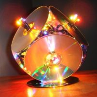 Lampu cantik dari DVD lama