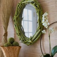 The frame of the branches for the mirror in the bedroom