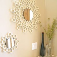 PVC pipe mirror frame