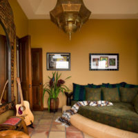 Modern living room of a Moroccan-style city apartment