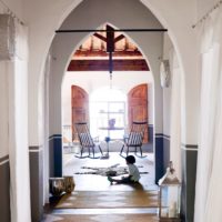 Corridor in a Moroccan style house