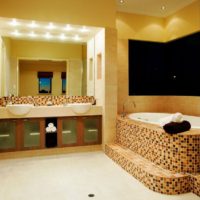 Yellow in bathroom design