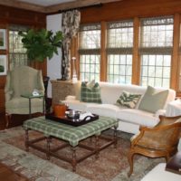 Cozy living room in a rural house