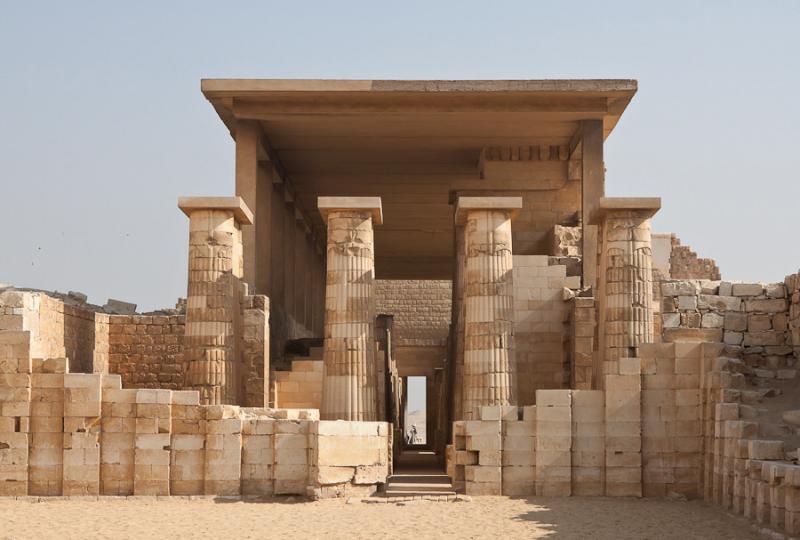 The first columns in human history preserved in Egypt