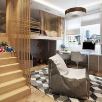 Chambre d'enfant style loft