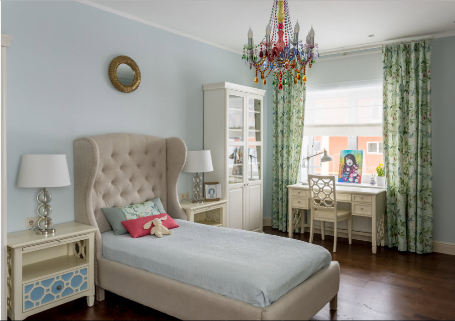 Interior of a modern room for a teenage girl