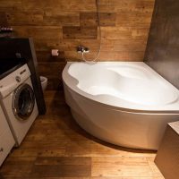 Loft style bathroom interior